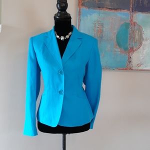 Talbots Petites/ Light Blue/Button Front/ Blazer